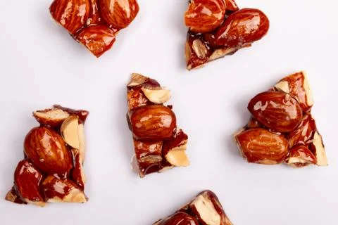 Top view composition or background with delicious chocolate Stock Photos