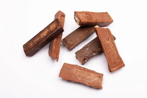 Top view composition or background with delicious chocolate Stock Photos