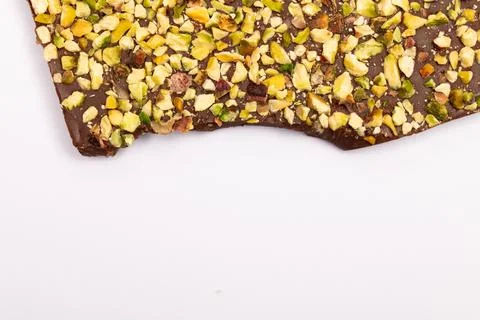 Top view composition or background with delicious chocolate Stock Photos