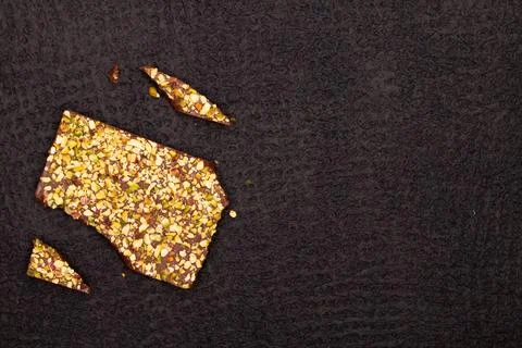 Top view composition or background with delicious chocolate Stock Photos