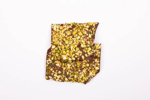 Top view composition or background with delicious chocolate Stock Photos