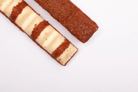 Top view composition or background with delicious chocolate Stock Photos