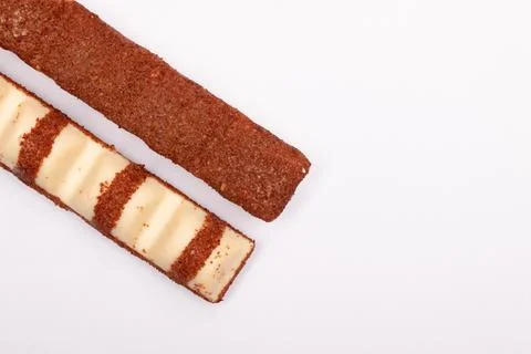 Top view composition or background with delicious chocolate Stock Photos