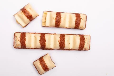 Top view composition or background with delicious chocolate Stock Photos