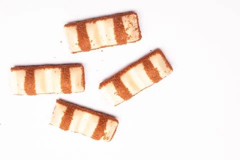 Top view composition or background with delicious chocolates Stock Photos