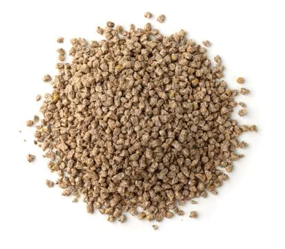 Top view of compound feed pellets Stock Photos