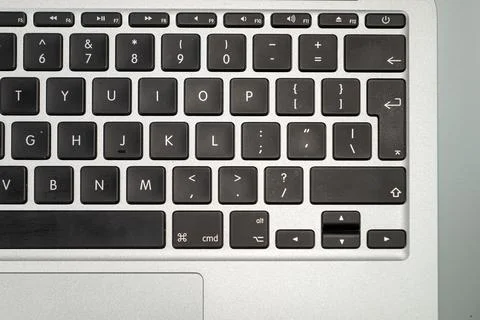 Top view of the computer keyboard, closeup Stock Photos