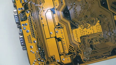 Top view of Comuter electronics repair with soldering Iron. Stock Footage 65931957