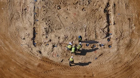 Top view of construction site Stock Footage 110910135