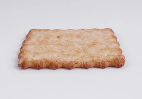 Top view of cookie isolated on a white background, crackers Stock Photos