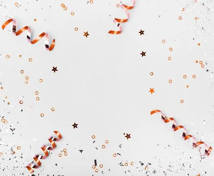 Top view copy space background with ribbons. High quality and resolution Stock Photos