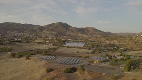 Top View Of Countryside. Cyprus. Stock Footage 262570080