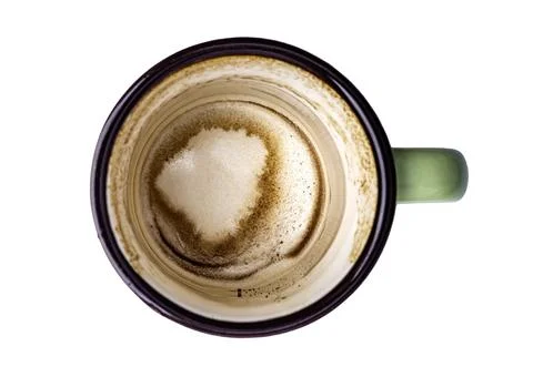Top view of a cup of coffee Foto stock