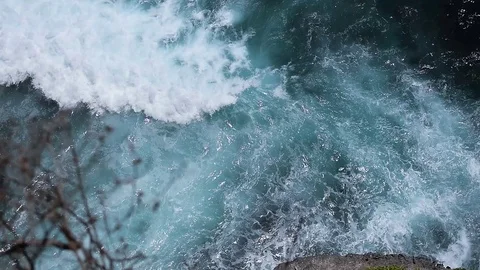 Top view of dark and blue Indian ocean Stock Footage 112082986