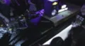Top view, deejay performance at nightclub, people hanging out HD Footage