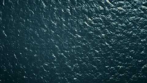 Top view of the deep blue water surface with small ripples. Stock Footage 123326764