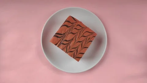 Top View of A Delicious Cake Stock Footage 300408908