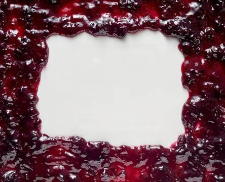 Top view of a delicious raspberry jam texture Stock Photos