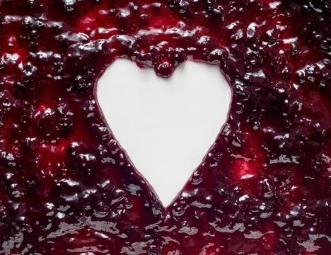 Top view of a delicious raspberry jam texture Stock Photos