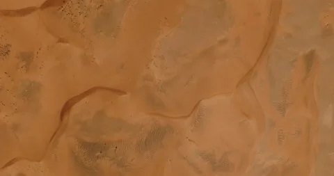 Top view of the desert from the drone Vídeos de archivo 132944910