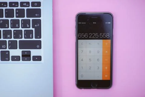 Top view desk hero header with copy space Stock Photos