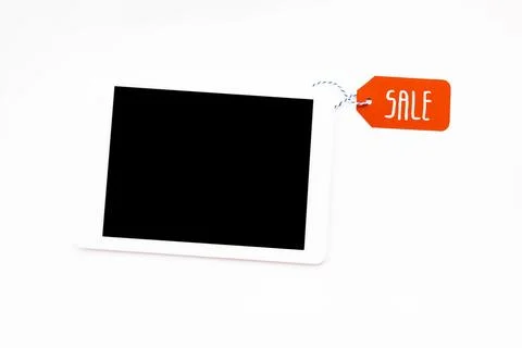 Top view digital tablet blank Stock Photos