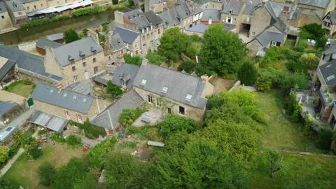 Top view of Dinan Video stock 100221224