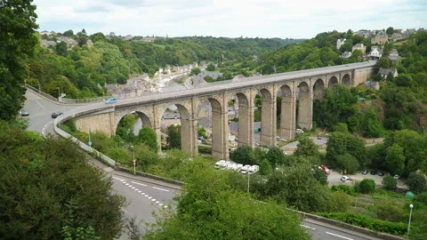 Top view of Dinan Video stock 100221363