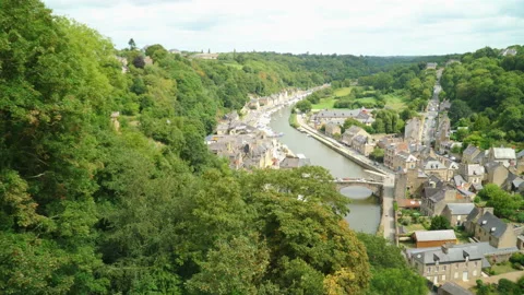 Top view of Dinan Stock Footage 100224186