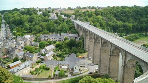 Top view of Dinan 動画素材 100224449