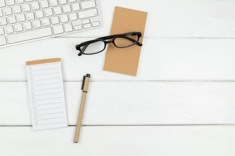 Top view of To Do List paper on office desk Foto stock