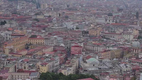 Top view of downtown Naples, Italy. Stock Footage 291303003