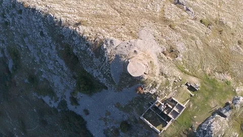 Top view from drone over the ruins Stock Footage 112332119