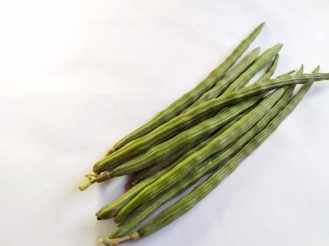 Top view of drumstick, white background Stock Photos