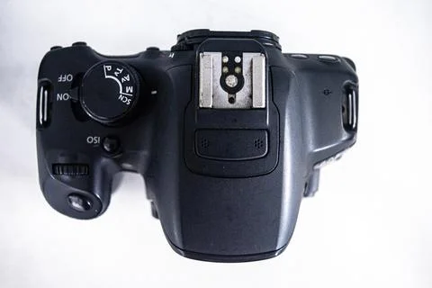 Top view of an DSLR camera Stock Photos