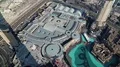 Top view on Dubai Mall and Burj Khalifa Lake, Dubai, UAE HD Footage