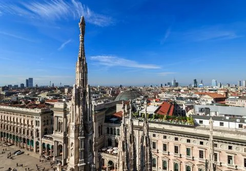 Top view from Duomo Foto stock