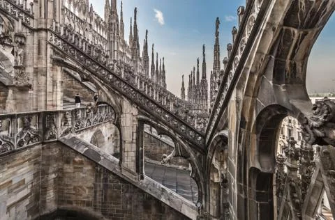 Top view from Duomo Stock Photos
