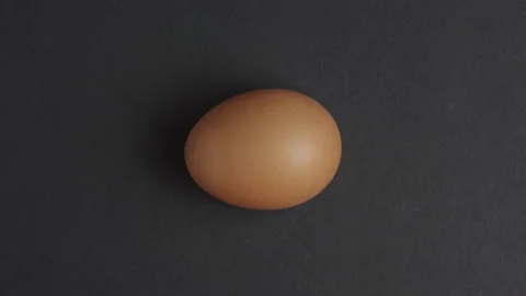 Top view of an egg with zoom effect Video stock 147556251