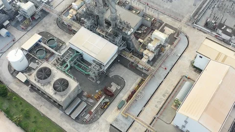 Top view of electric substation Stock Footage 115895794