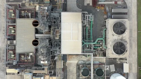 Top view of electric substation Video stock 115896661
