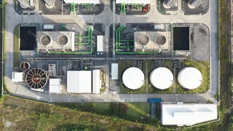 Top view of electric substation Stock Footage 115899178