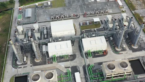 Top view of electric substation 動画素材 115902240