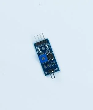 Top view of electronic components such as PCB Stock-Fotos