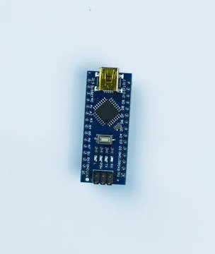 Top view of electronic components such as PCB Stock-Fotos