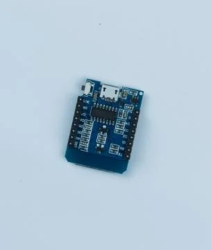 Top view of electronic components such as PCB Stock-Fotos