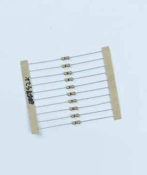 Top view of electronic components such as PCB Stock Photos