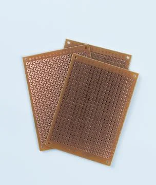 Top view of electronic components such as PCB Stock-Fotos