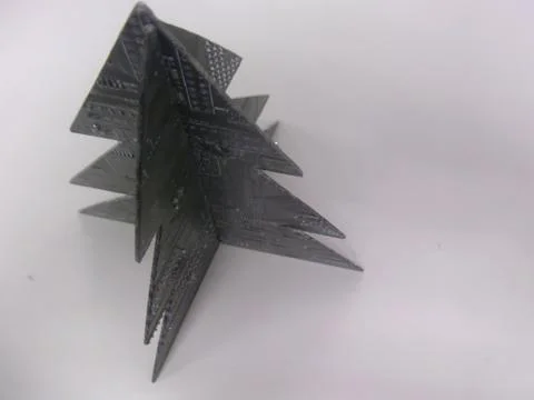 Top view of the electronic three Stock Photos