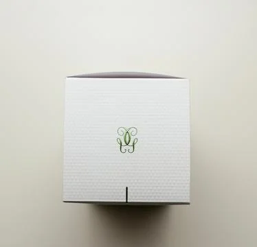 Top View of Elegant Packaging Design Foto stock